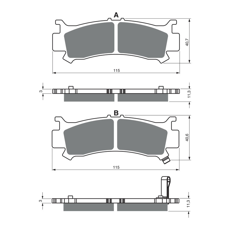 GOLDfren Brake Pads Off-Road Racing GF383 - K5 ( PR522 )