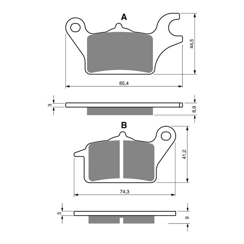 GOLDfren Brake Pads Sintered Sports GF357 - S3 ( P482 )