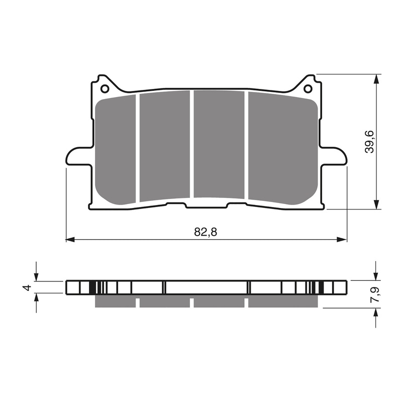 GOLDfren Brake Pads Sintered Sports GF379 - S3 ( PH503 )