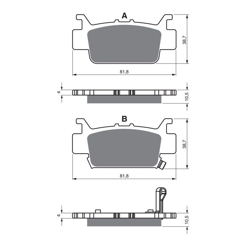 GOLDfren Brake Pads Off-Road Racing GF382 - K5 ( PR524 )