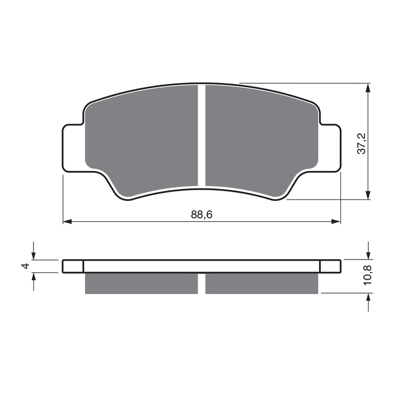 GOLDfren Brake Pads Off-Road Racing GF390 - K5