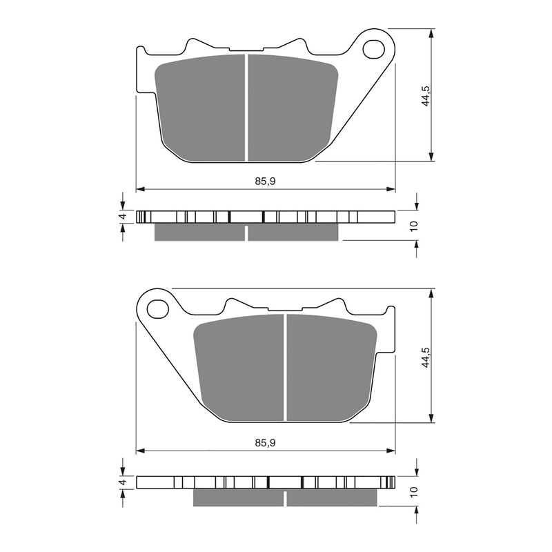 GOLDfren Brake Pads Sintered Sports GF274 - S3 ( PH339 )
