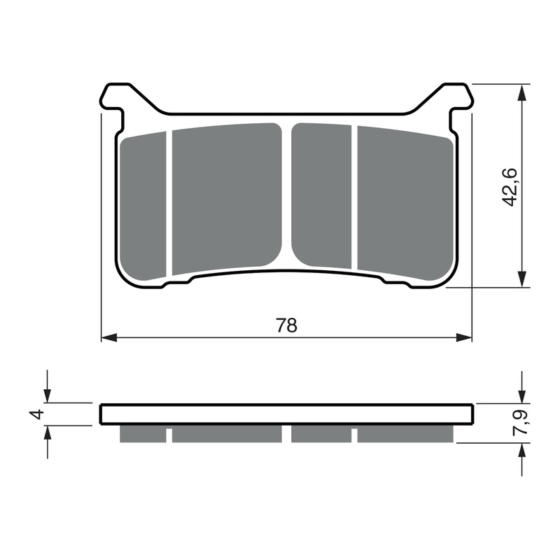 GOLDfren Brake Pads Sintered Sports GF386 - S3