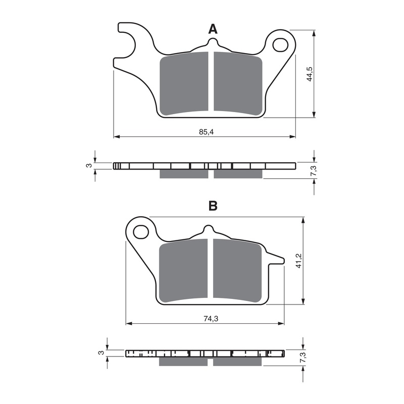 GOLDfren Brake Pads Sintered Sports GF387 - S3