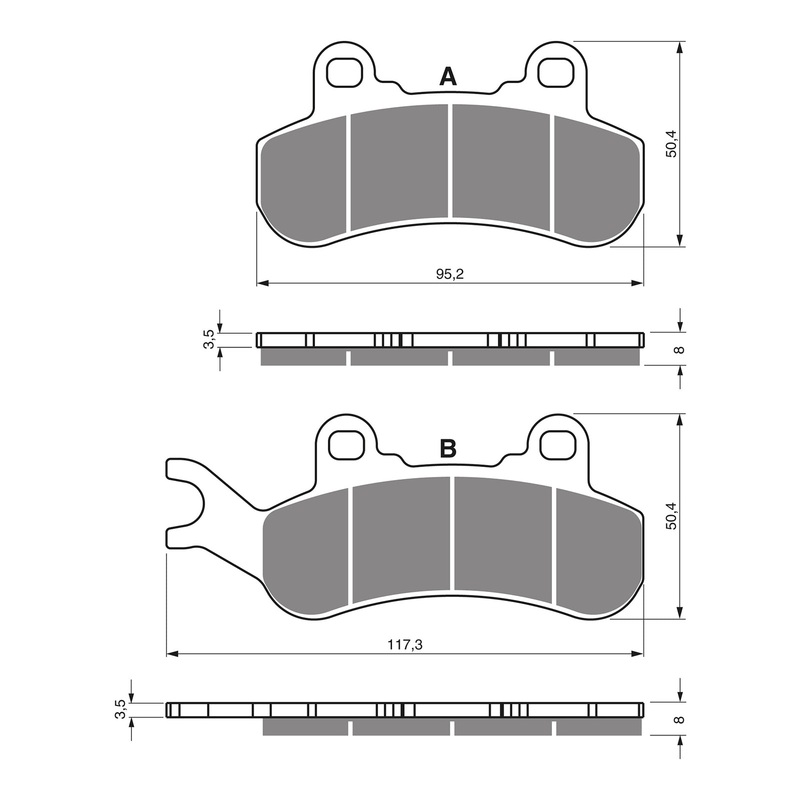 GOLDfren Brake Pads Off-Road Racing GF376 - K5 ( PR508 )