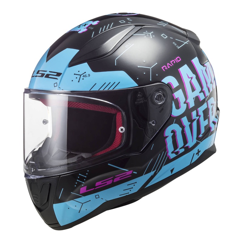LS2 FF353 Rapid Player - Black / Sky Blue 06
