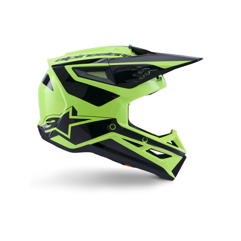 ALPINESTARS SM3 HEAT HELMET ECE06/DOT FLURO YELLOW/GLOSSY BLACK