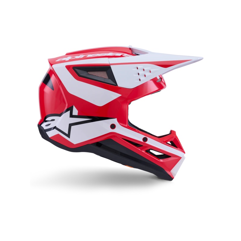ALPINESTARS SM3 HEAT HELMET ECE06/DOT - RED/WHITE/BLACK GLOSSY