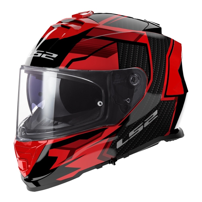 LS2 FF800 Storm II Tracker Helmet - Black / Red 06