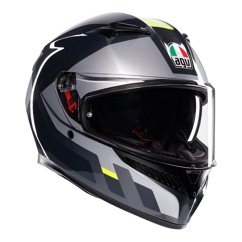 AGV K3 - SHADE GREY/YELLOW FLUO