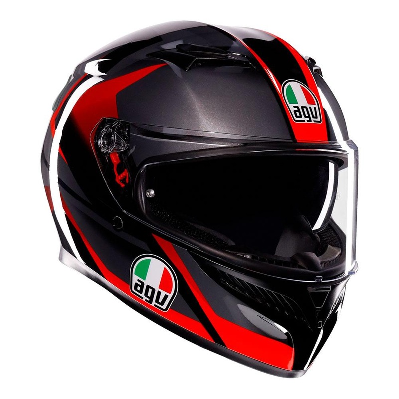 AGV K3 - STRIGA MATT BLACK/GREY/RED