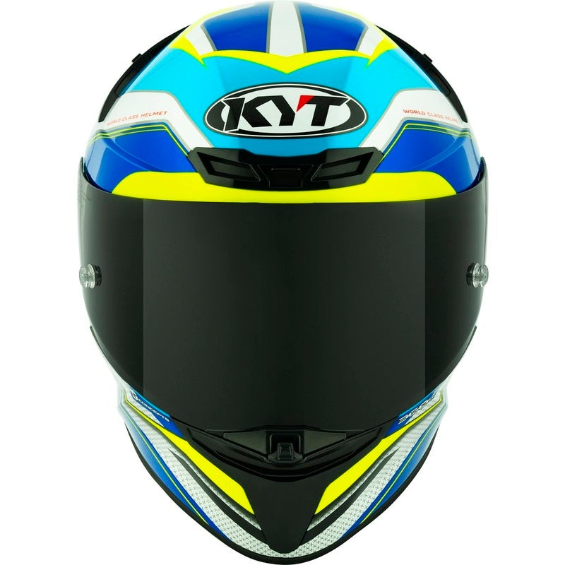 KYT TT Revo E06 Grand Prix White/Blue