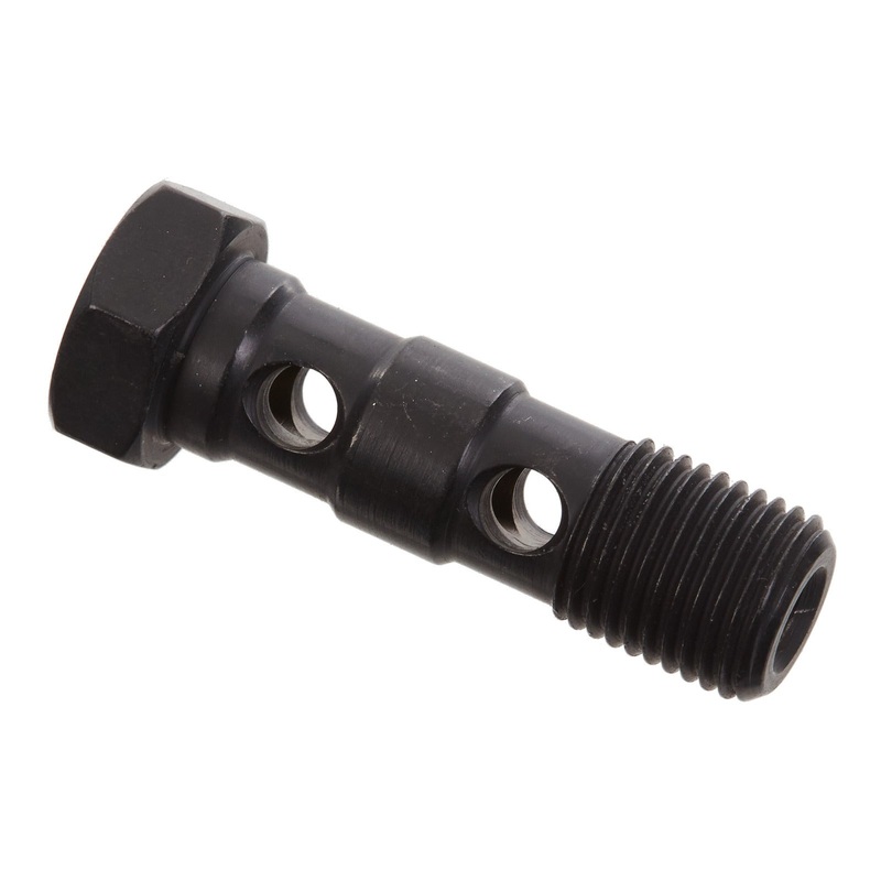 Whites Brake - 10mm Double Banjo Bolt - Black 10x1.0
